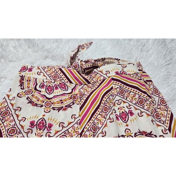 Forever 21 Bohemian Colorful Harem Festival Wide-Leg Pants Size Medium - Picture 10 of 12